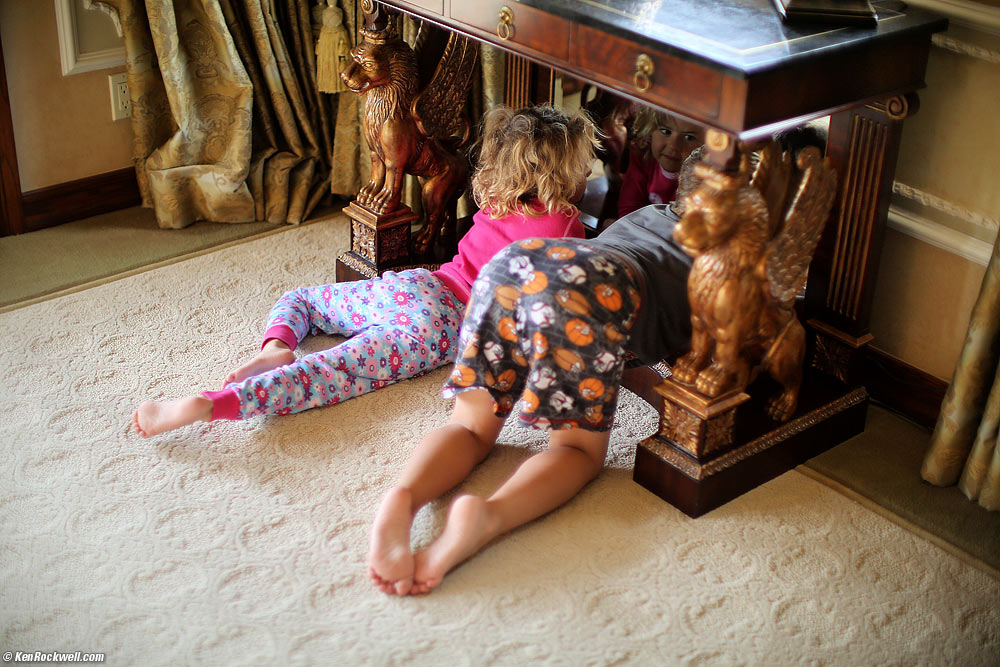 Katie and Ryan looking at the guards