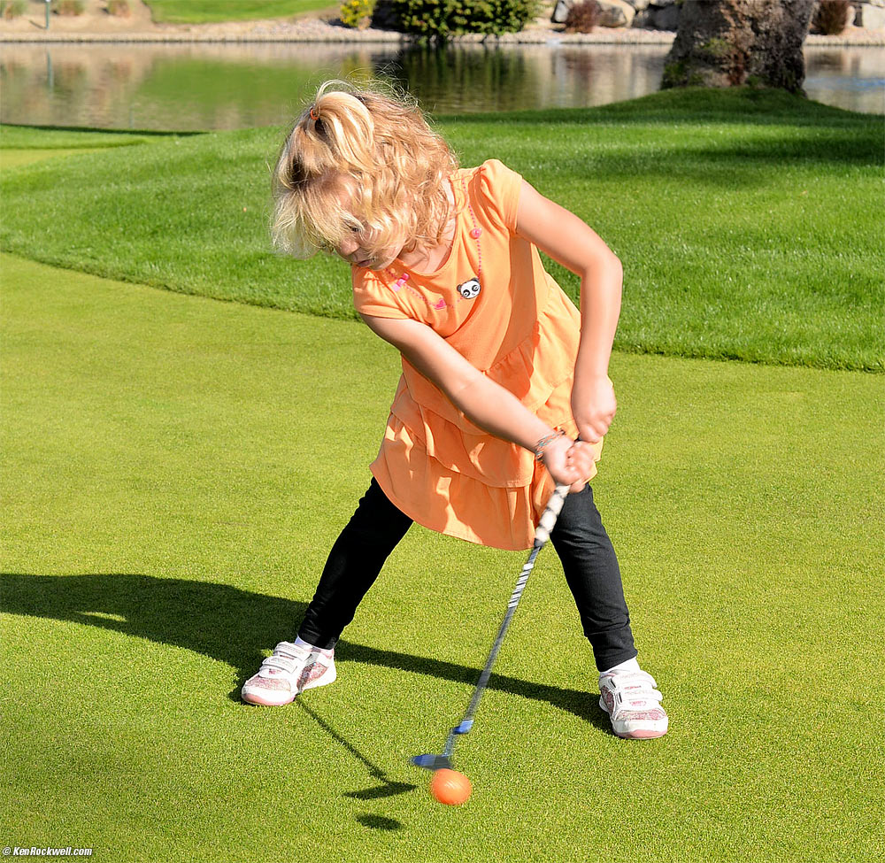 Katie putting in Palm Desert