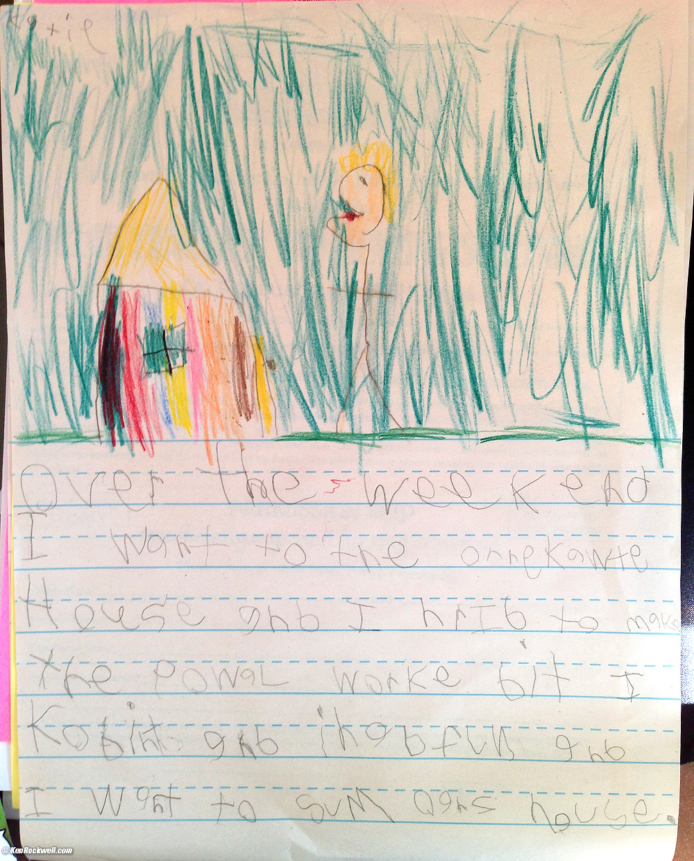 Over the weekend I went to the Orange County house and I helped to make the