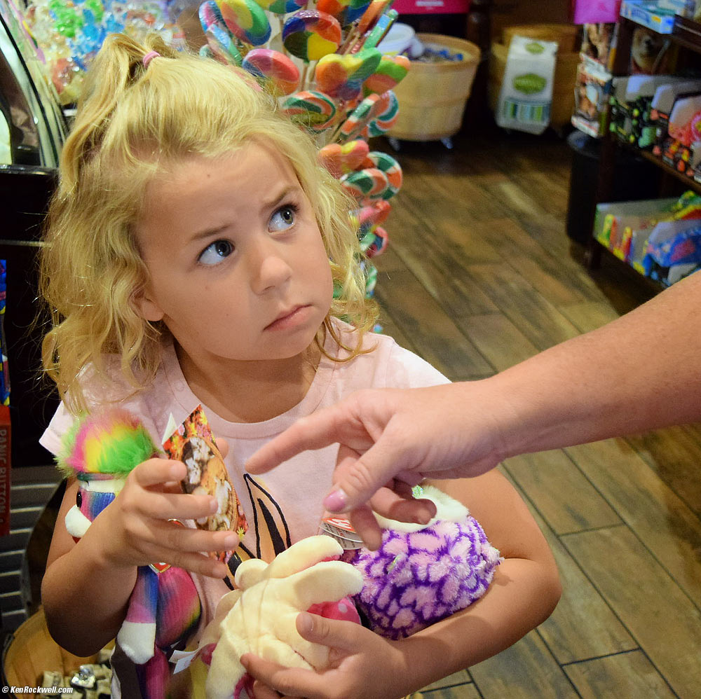 Katie at Powell's Candy Store