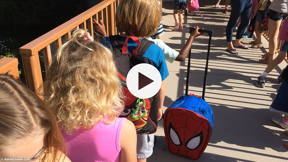 Katie walks to class, 9 AM