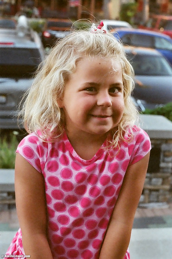 Katie on the swings at Noni's park