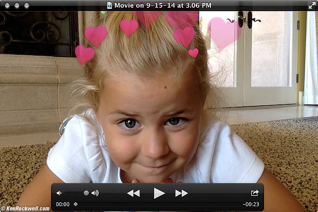 Katie at Savannah's party.