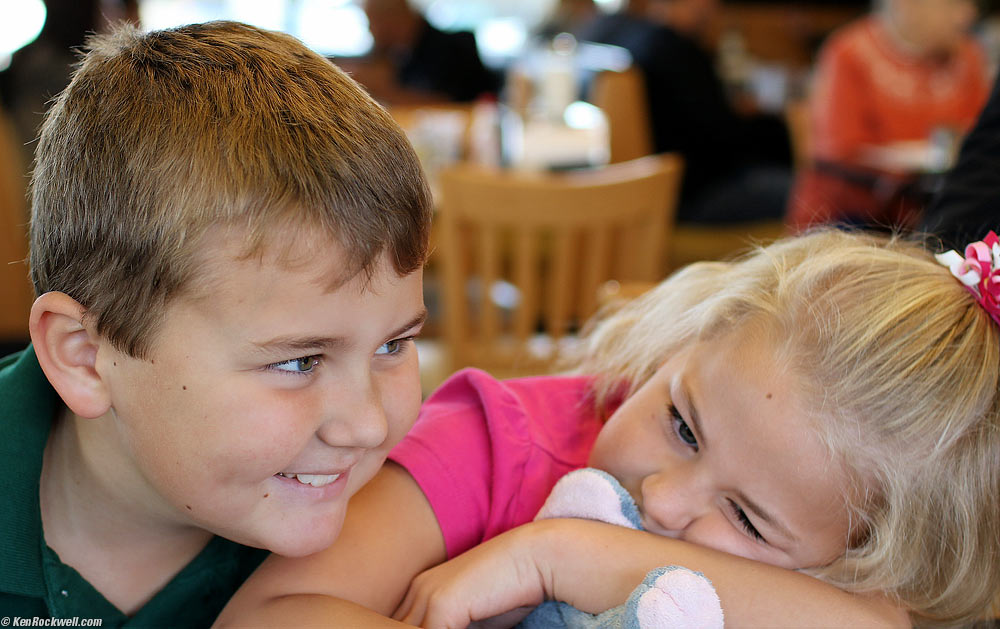 Ryan and Katie at breakfast at HOTG