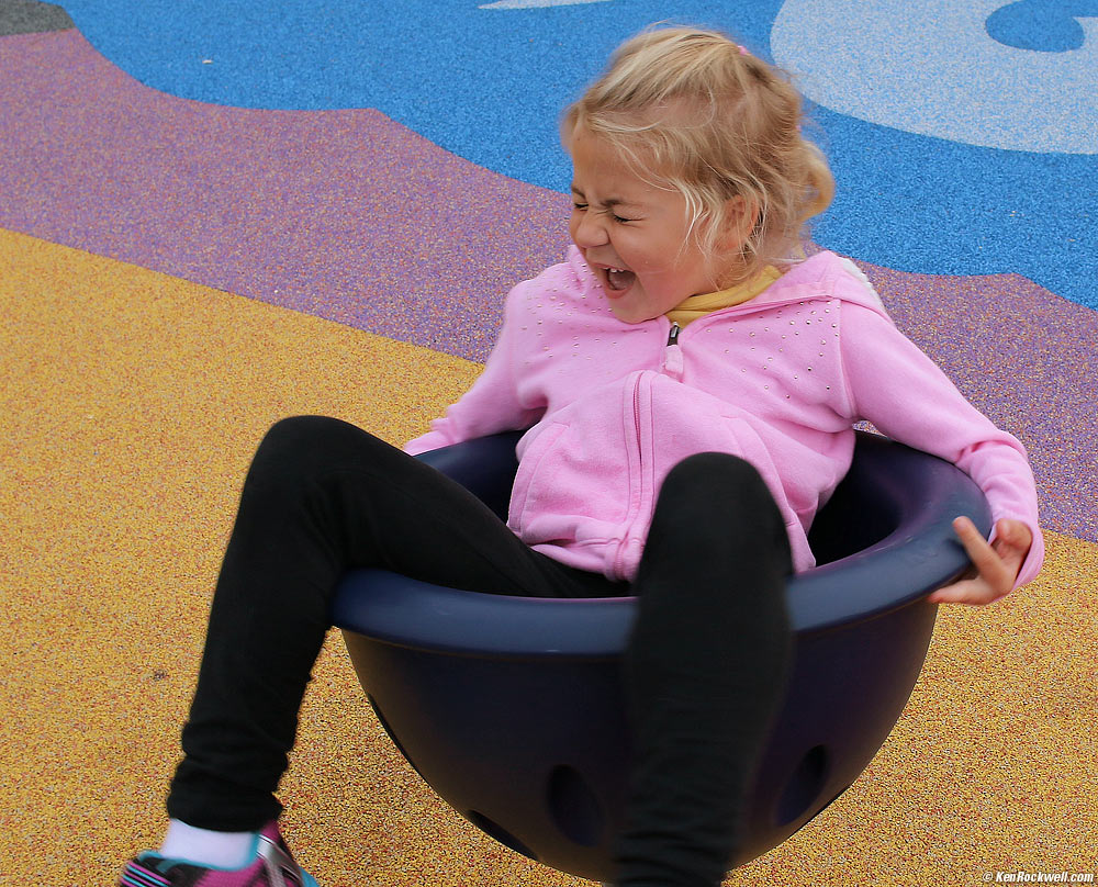 Katie on a spininng seat