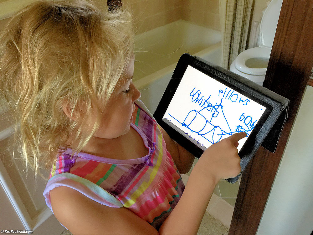 Katie uses CAD computer-aided design for her pillow fort.