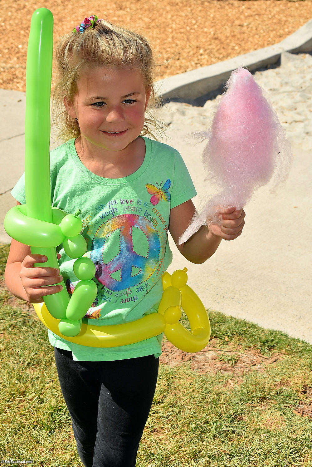 Katie and some of her Easter loot