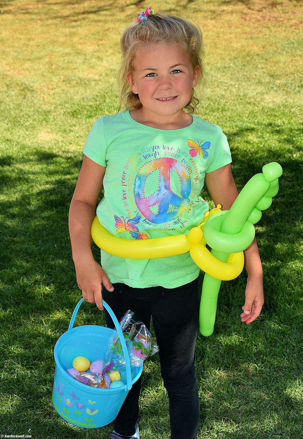 Katie and some more of her Easter loot
