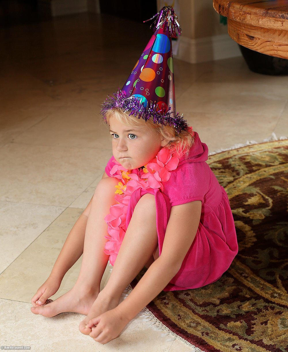 Katie waits for her friends to show up