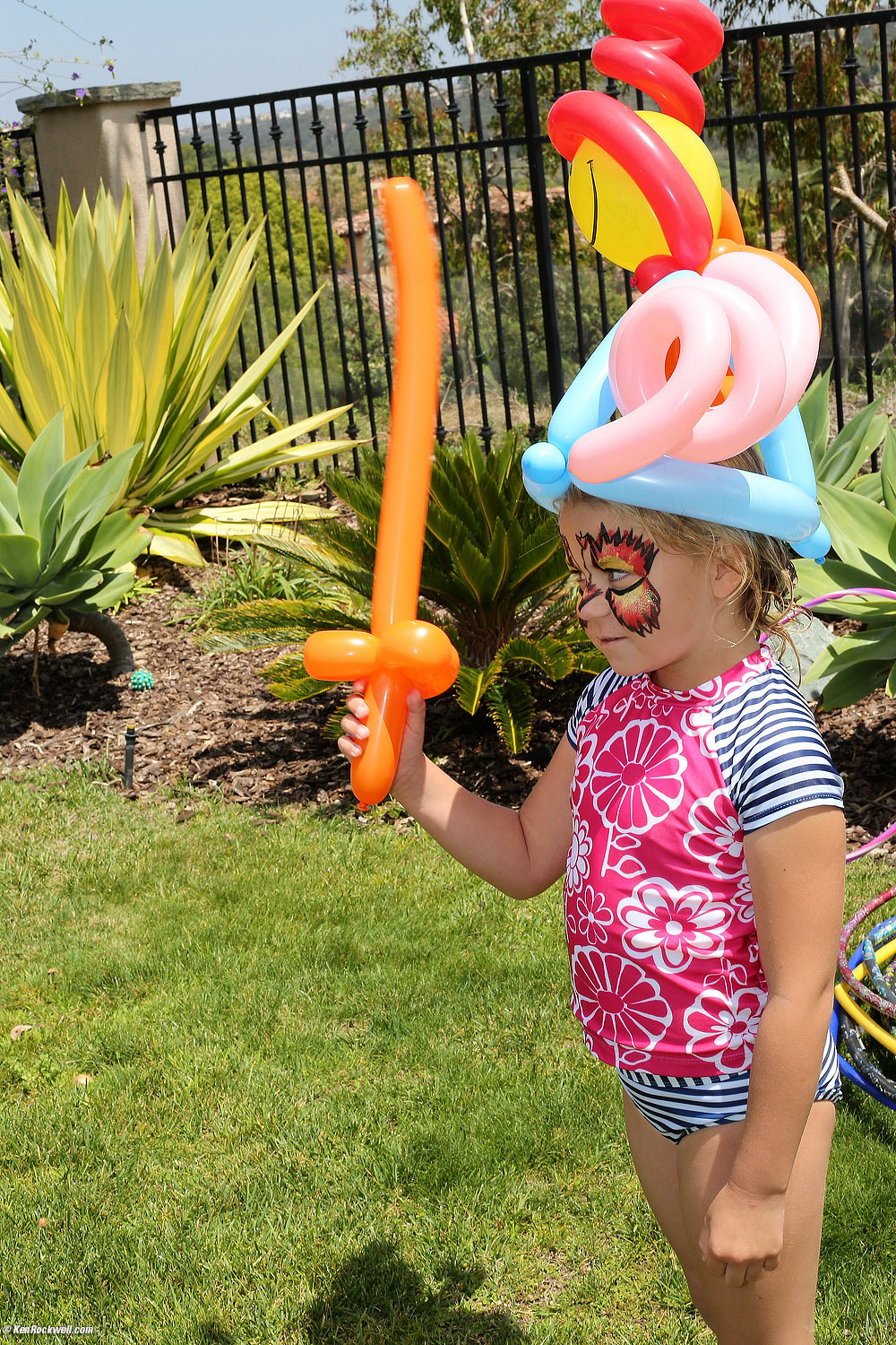 Katie and balloon sword