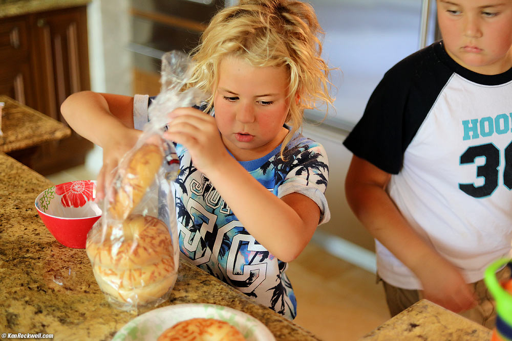 Ryan and Katie preparing for a picnic