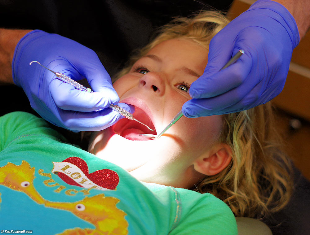 Katie at the dentist's office