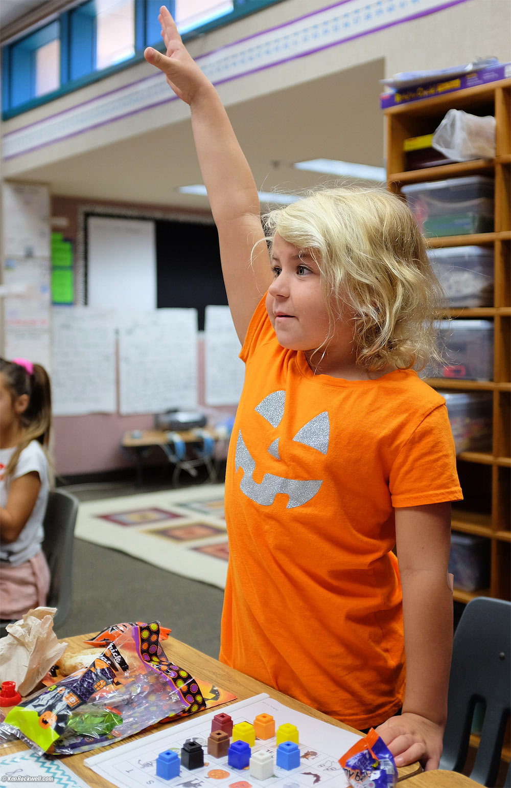 Katie wins at BINGO!