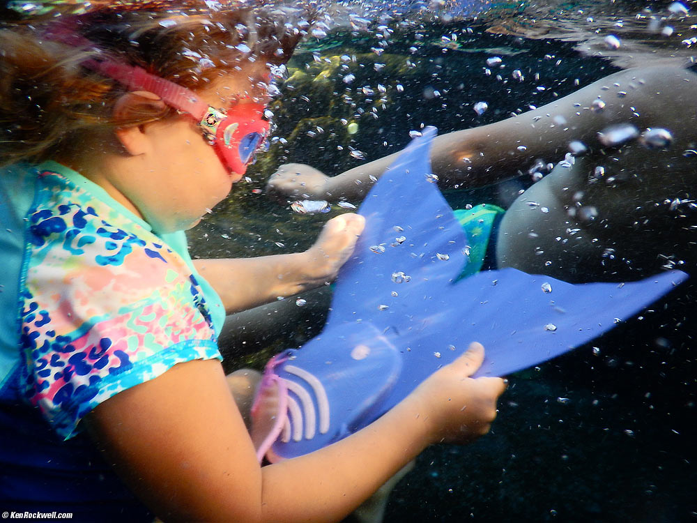 Katie and her Mermaid fin