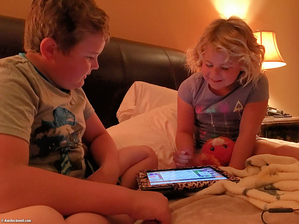 Ryan and Katie watch Dad's E430 in the car was