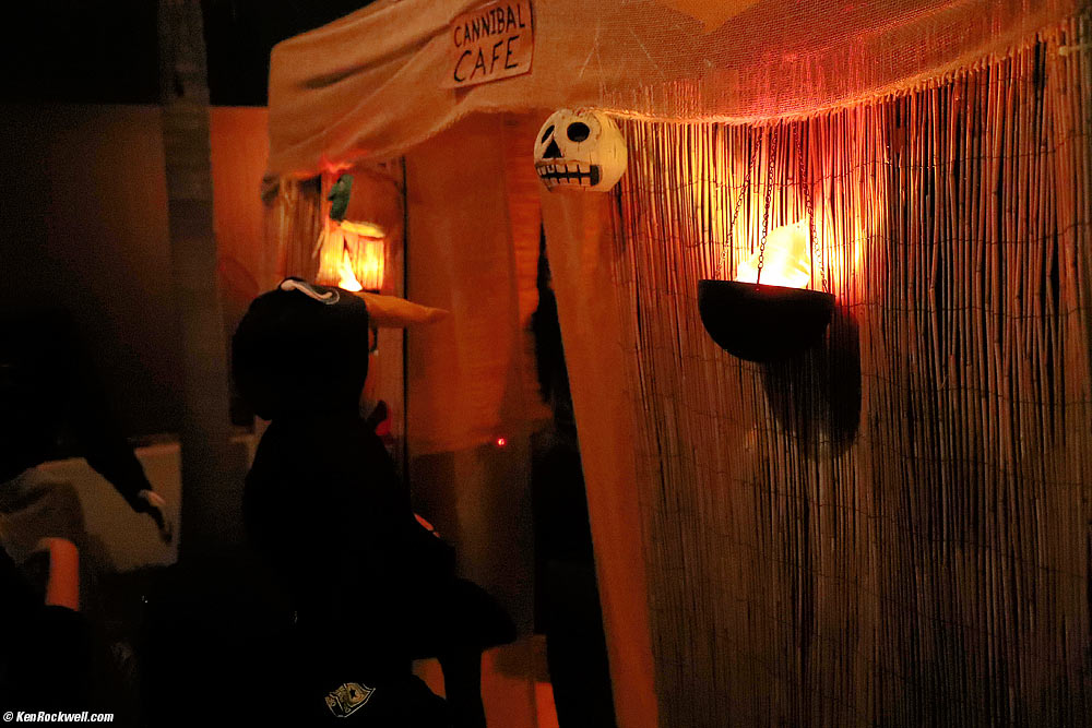 Ryan inside a haunted house