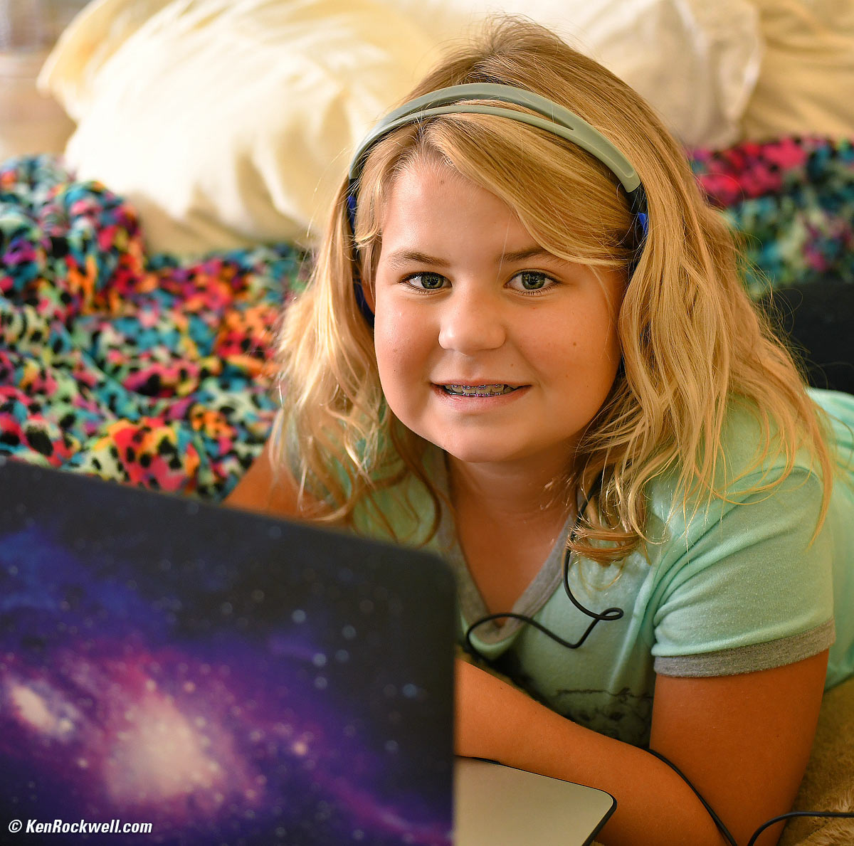 Katie and her MacBook Air