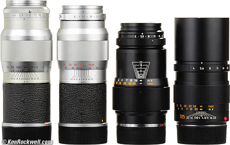 Leica 135mm lenses