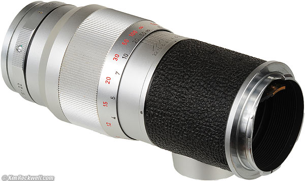 Rear, LEICA ELMAR 135mm f/4