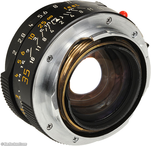 Rear, LEICA SUMMICRON-M 35mm f/2