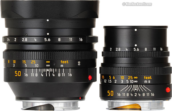 LEICA NOCTILUX 50mm f/1and SUMMICRON-M f/2