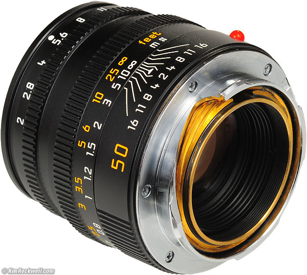 Rear, LEICA SUMMICRON-M 50mm f/2