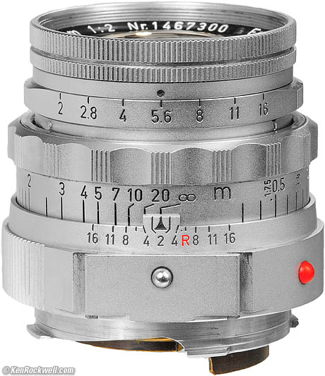 LEICA 50mm f/2 SUMMICRON with near-focusing range