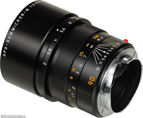 Rear, Leica 90/2 ASPH