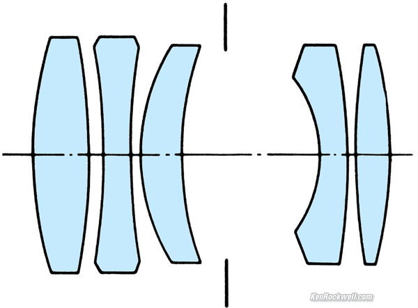 Cross section, LEICA TELE-ELMARIT 90mm f/2.8
