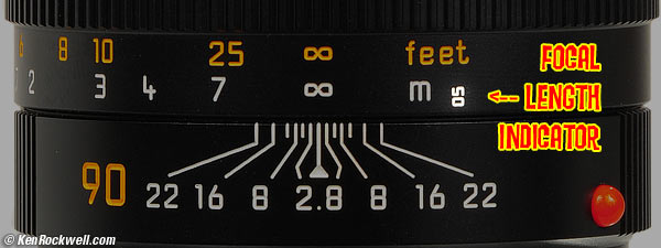 Leica 90mm f/2.8 Tele Focus Scale