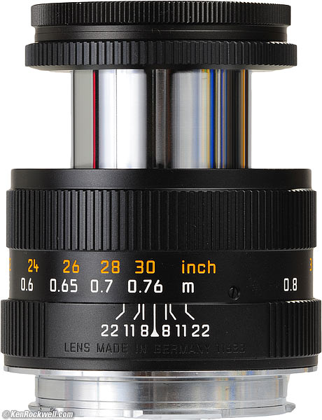 Bottom, LEICA MACRO-ELMAR-M 90mm f/4.