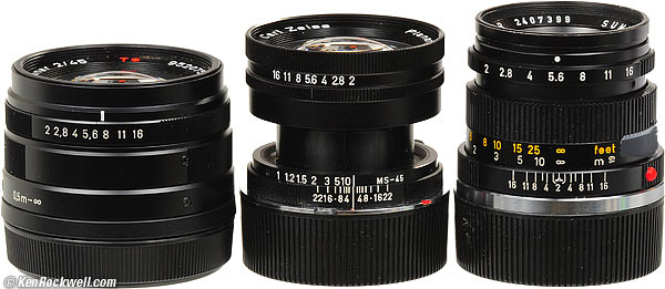 Contax 45mm and others