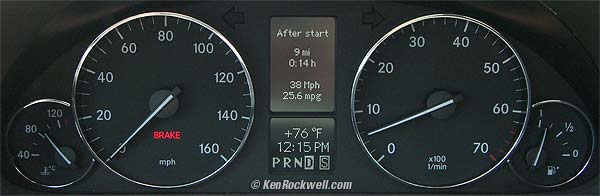 Mercedes C230 Instrument Cluster