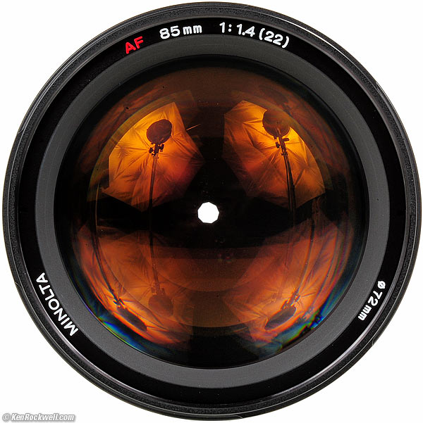 Front, Minolta MAXXUM AF 85mm f/1.4