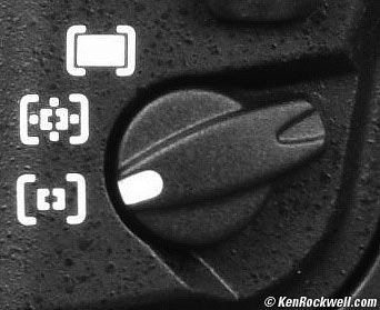 Nikon D3 AF Sensor Mode Switch