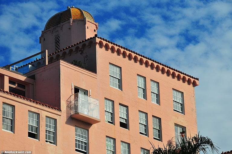 The La Valencia Hotel, La Jolla, California.