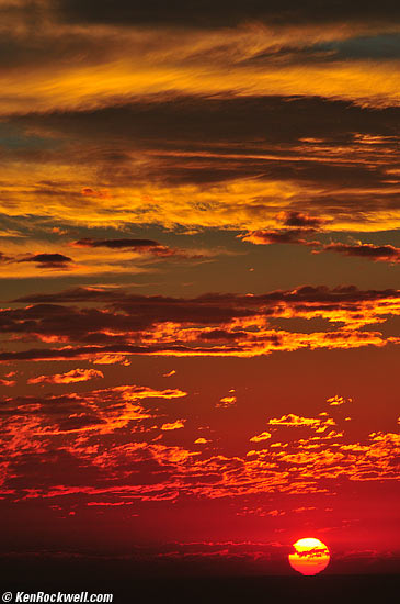 Sunset, California Coast. 