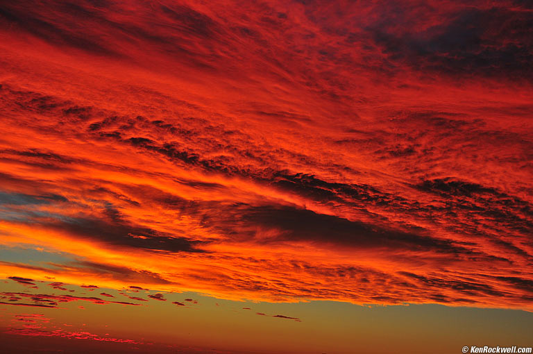 November Sunset, California Coast. 