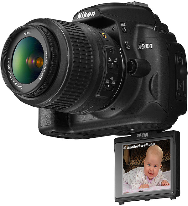 Nikon D5000 Flipping LCD