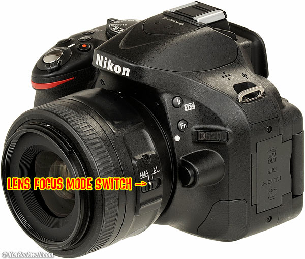 Nikon D80 Focus Mode Switch