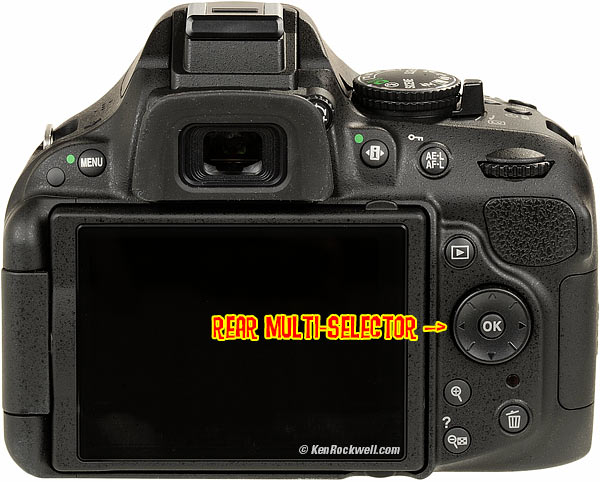 Nikon D5200 rear