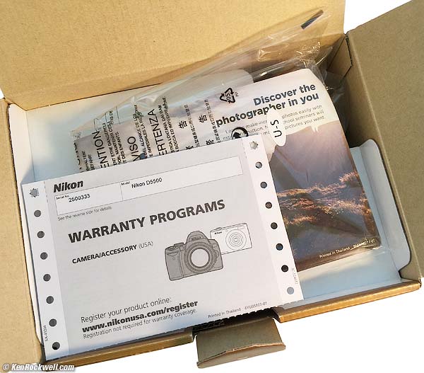 Nikon D5500 USA Warranty