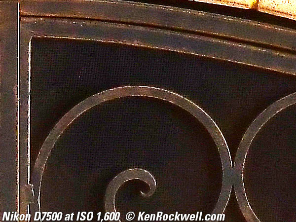 Nikon D7500 High ISO sample image file