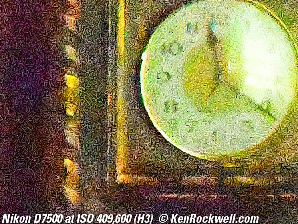 Nikon D7500 High ISO sample image file