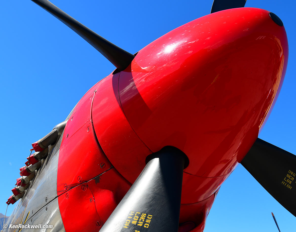 P51 Mustang Red Prop Spinner