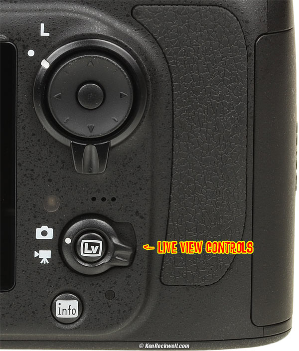 Nikon D800 and D800E rear controls