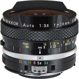 Nikon 16mm f/3.5 Fisheye