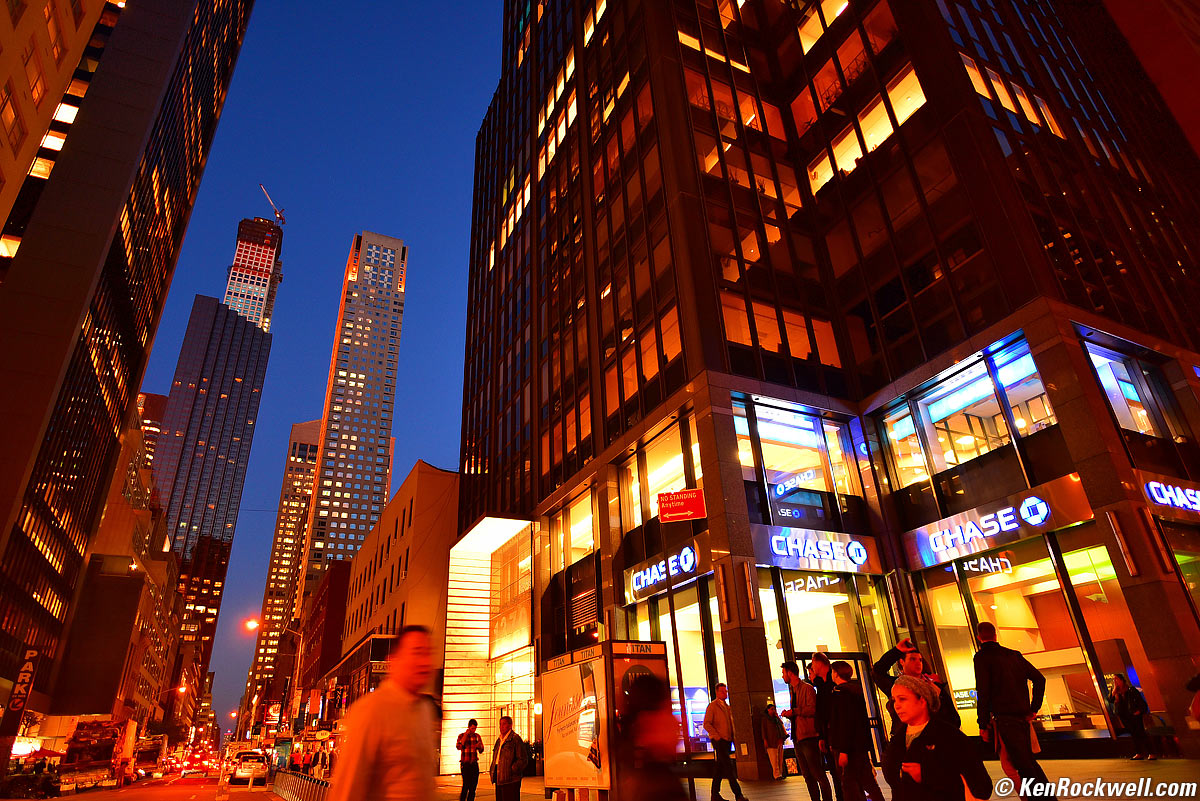Avenue of the Americas at night, New York City