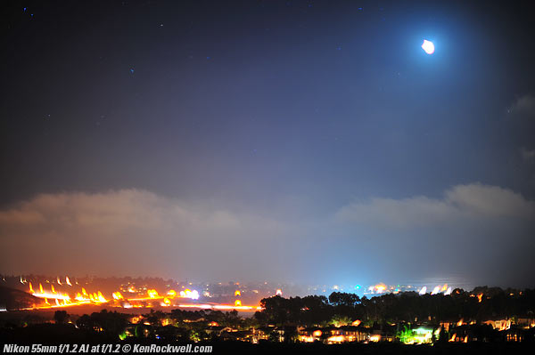 Nikon 55mm f/1.2 Coma