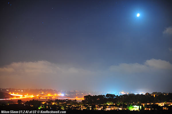 Nikon 55mm f/1.2 Coma